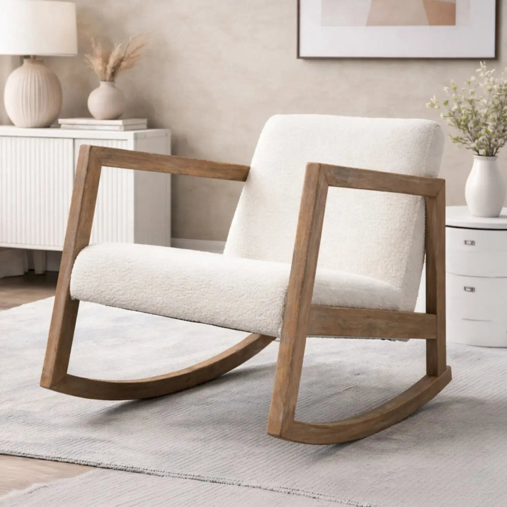 NORDEN – Rocking Chair Nordique Bouclette - Oscille