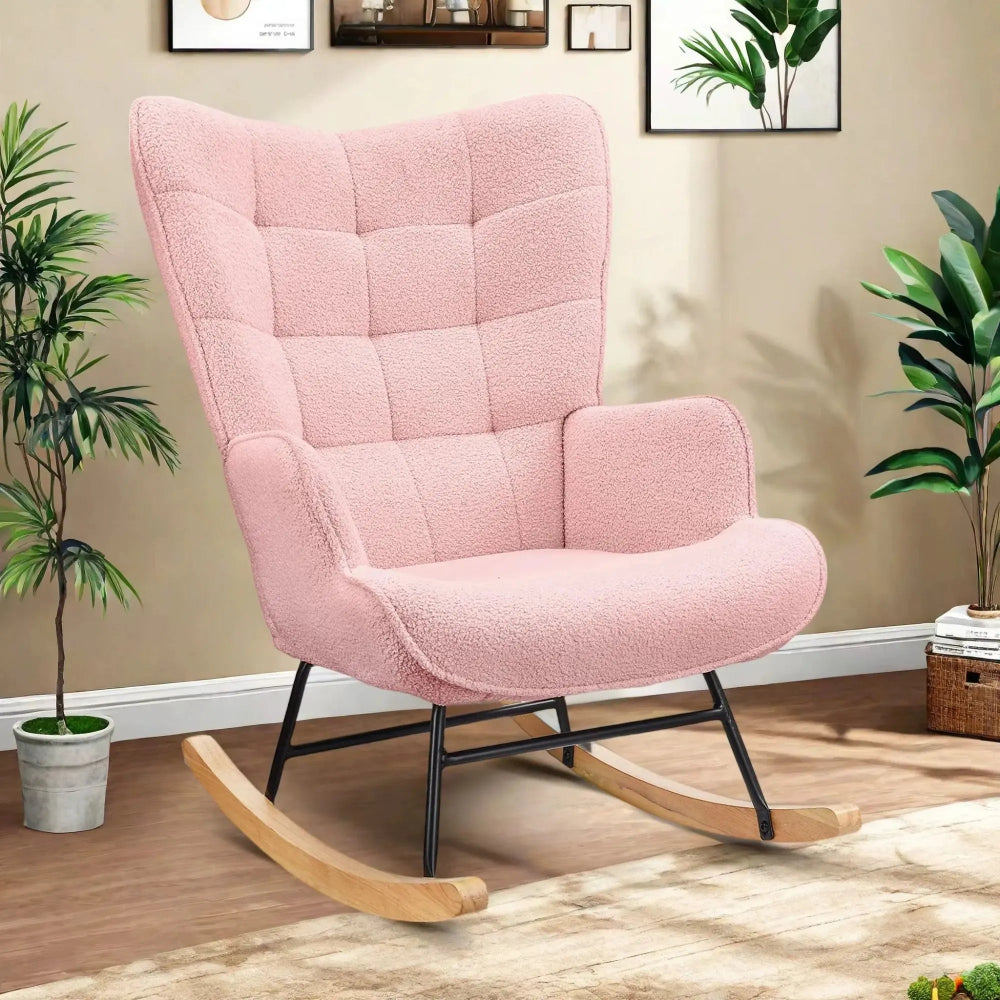 NUBELIA – Rocking Chair Teddy Dossier Haut - Oscille