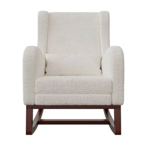 BERGEN – Pack Rocking Chair Bouclette & Son Repose-Pieds Assorti