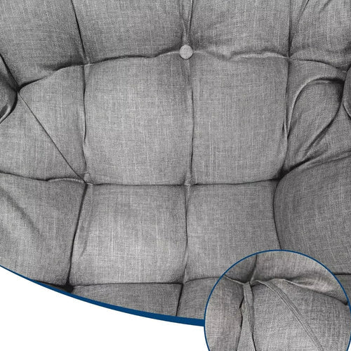 MAHÉ – Fauteuil à Bascule XL en Rotin Naturel Tressé