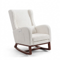 BERGEN – Pack Rocking Chair Bouclette & Son Repose-Pieds Assorti