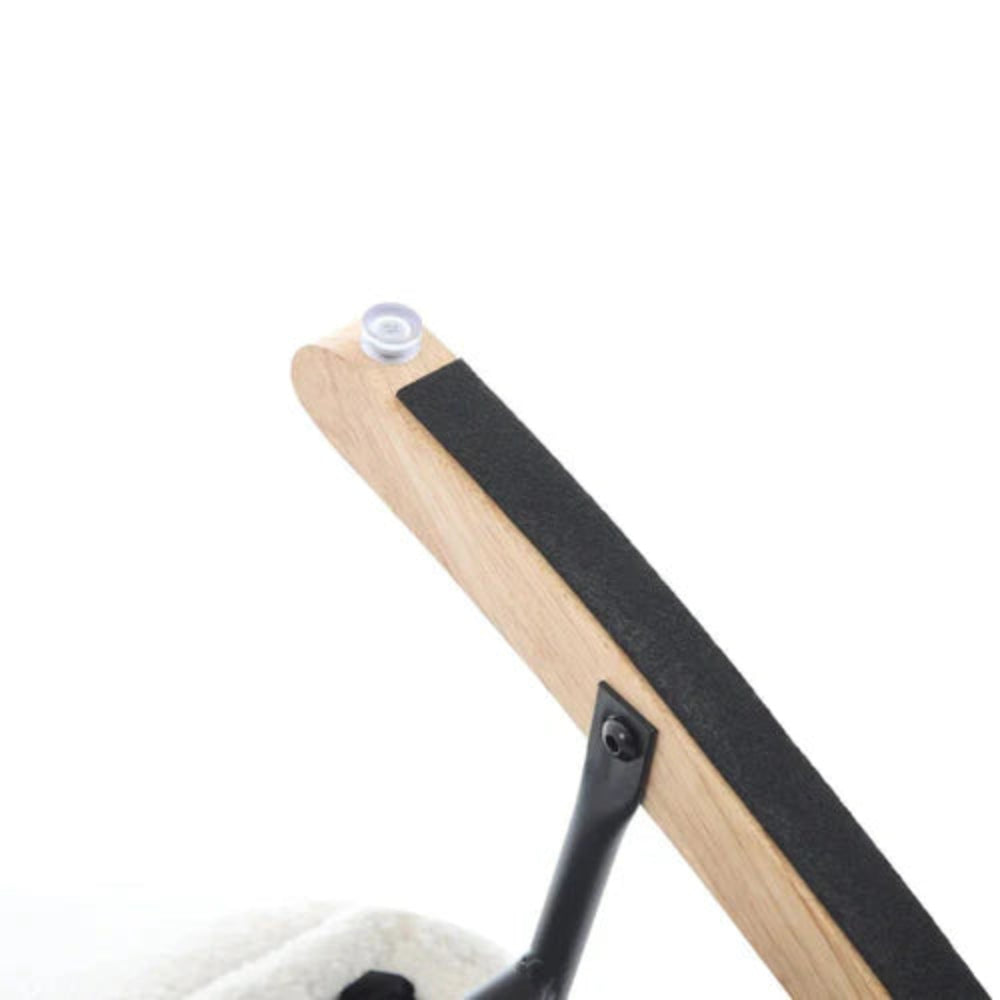 AMMA – Fauteuil à Bascule Ergonomique en Velours & Soutien Lombaire